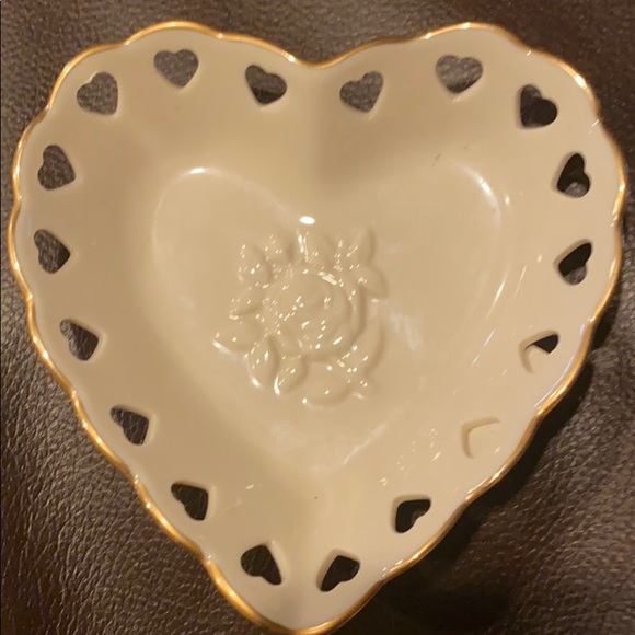 Vintage Lenox heart jewelry dish,With 0riginal tag